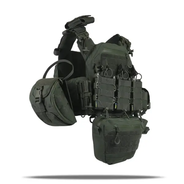 Плитоноска Kiborg GU gen.2 + 8 підсумків хакі