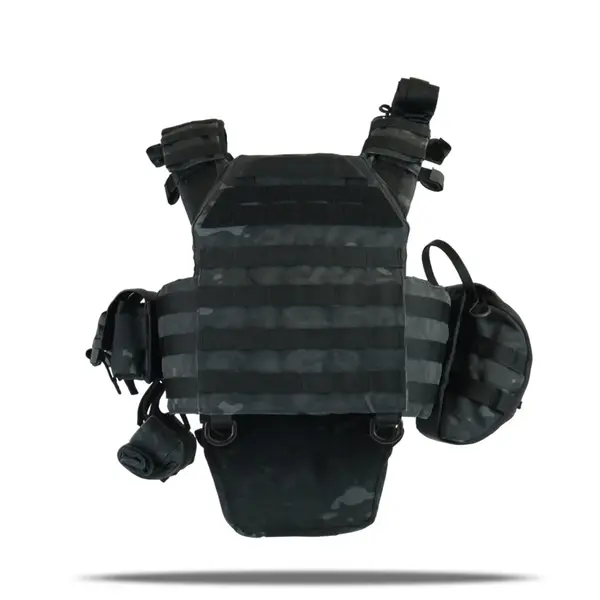 Плитоноска Kiborg GU gen.2 + 8 подсумков черный мультикам
