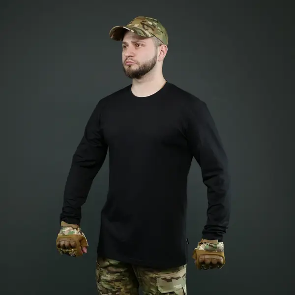 Лонгслів Militex трикотаж ARNO Black XXXXXL