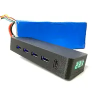 Переходник блок питания для зарядки телефона от fpv батареи 4 USB + 1 TYPE - C выхода