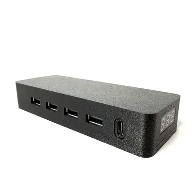 Переходник блок питания для зарядки телефона от fpv батареи 4 USB + 1 TYPE - C выхода