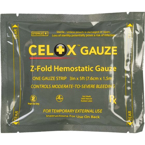 Купити Гемостатичний стирильний бинт Z-Fold Celox Gauze (1,5 м) за
